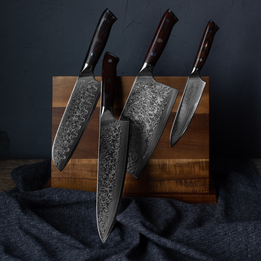 Complete Damascus Knife Set
