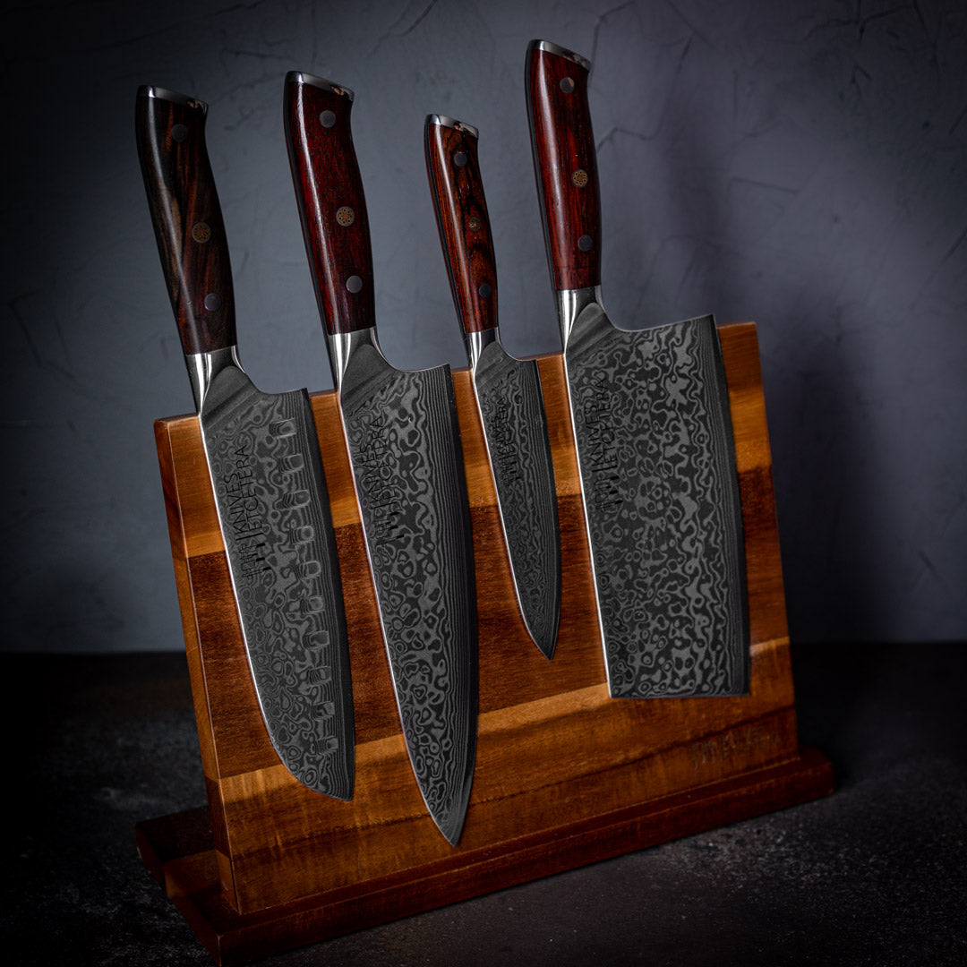 Complete Damascus Knife Set