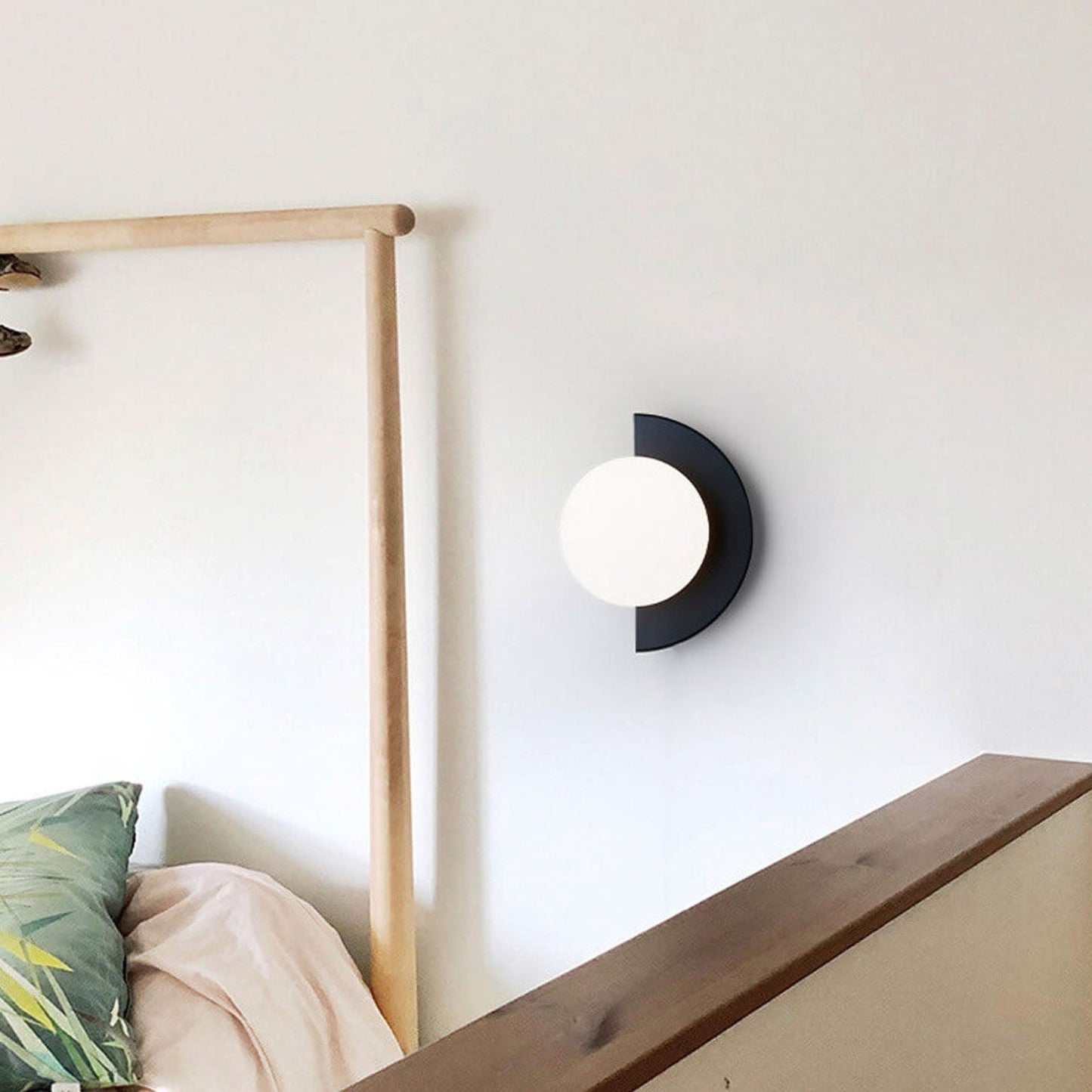 LED Indoor Light Fixture Wall Sconce Modern Glass Globe