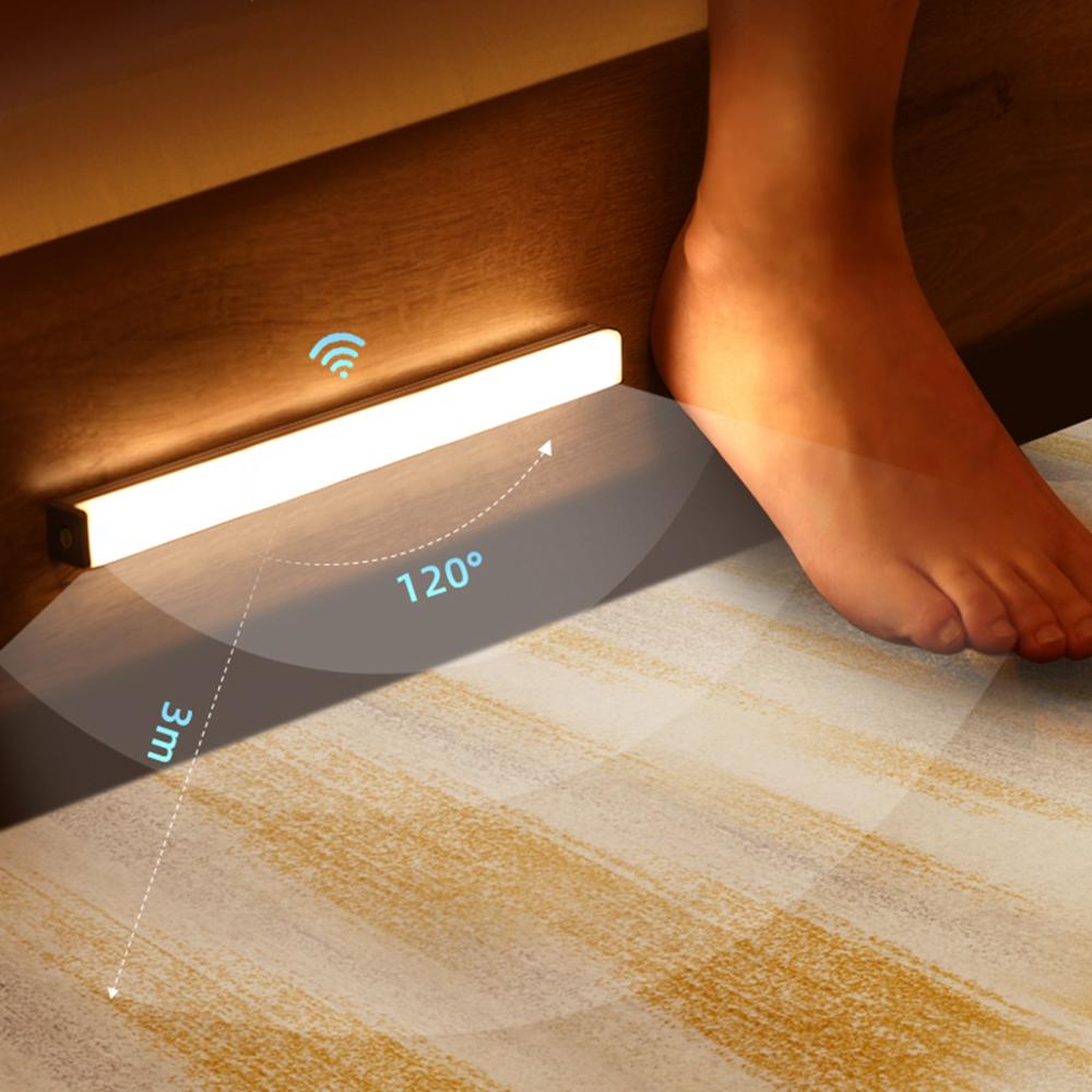 LED Motion Sensor Night Light Bedside Wall Lamp