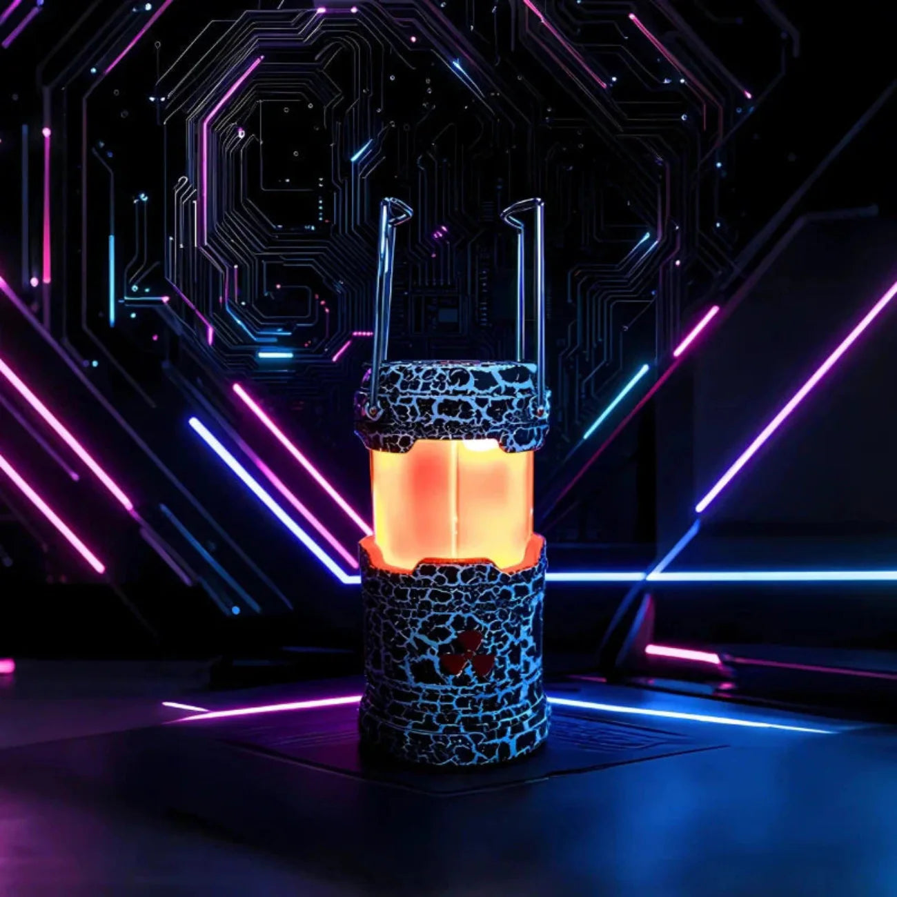 LED Portable Lantern Decorative Glow Sci Fi Theme