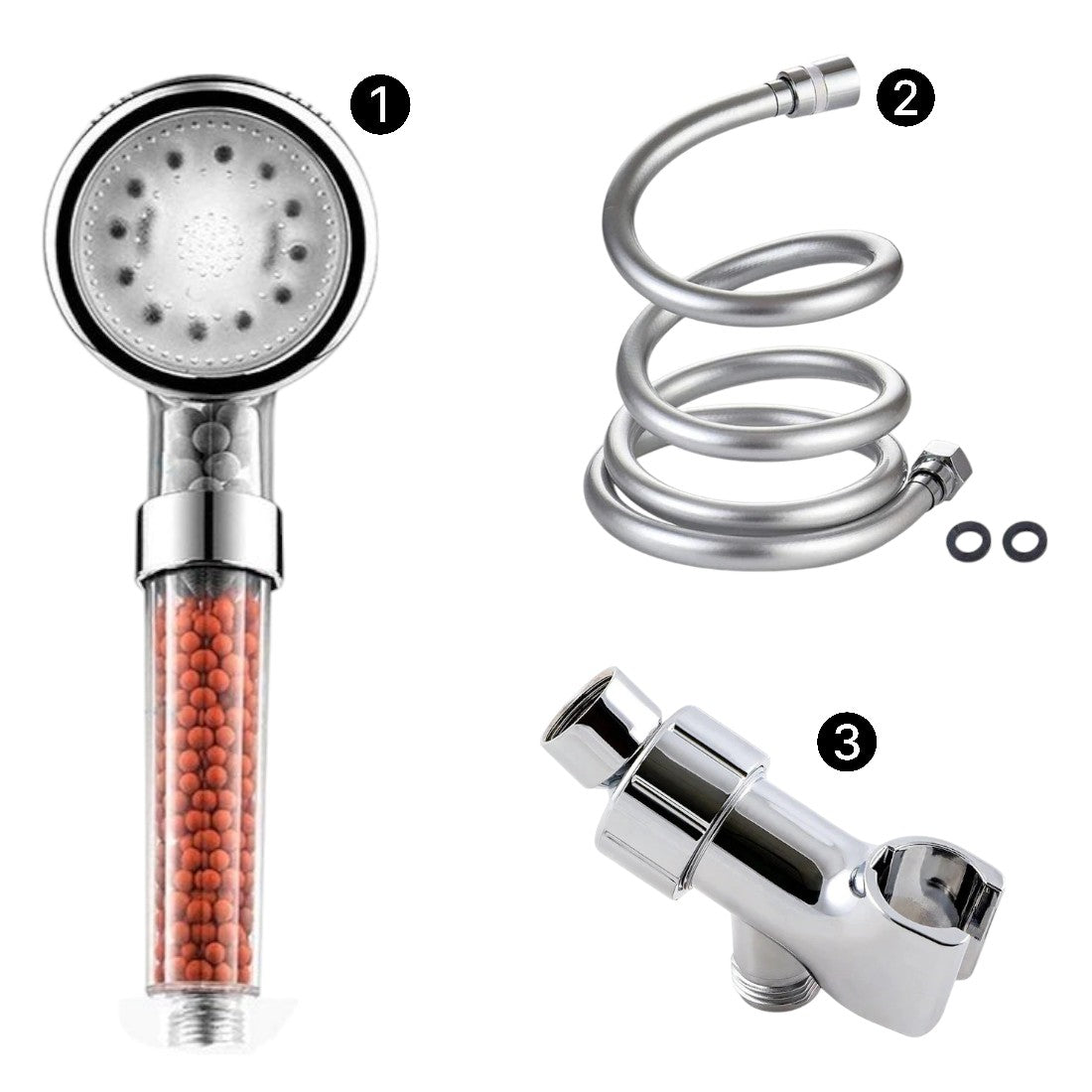 avichic™ LED Ionic Shower Head – High Pressure & Water Purifying