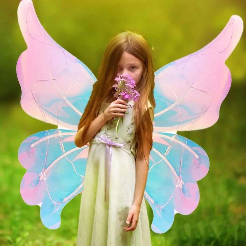 ShimmerFly Light-Up Butterfly Wings – Rechargeable LED Color-Changing Wings with Music & Motion for Kids & Adults, Festival & Costume Wear