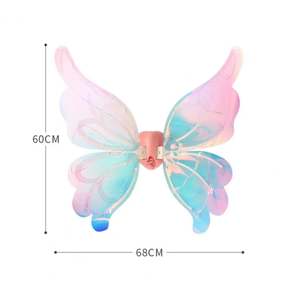 ShimmerFly Light-Up Butterfly Wings – Rechargeable LED Color-Changing Wings with Music & Motion for Kids & Adults, Festival & Costume Wear