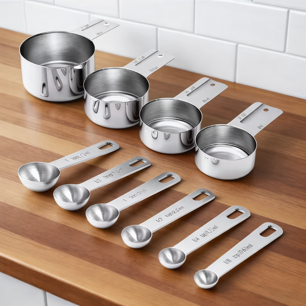 Measuring Cups Stainless Steel Set Accurate Cooking Baking Tools