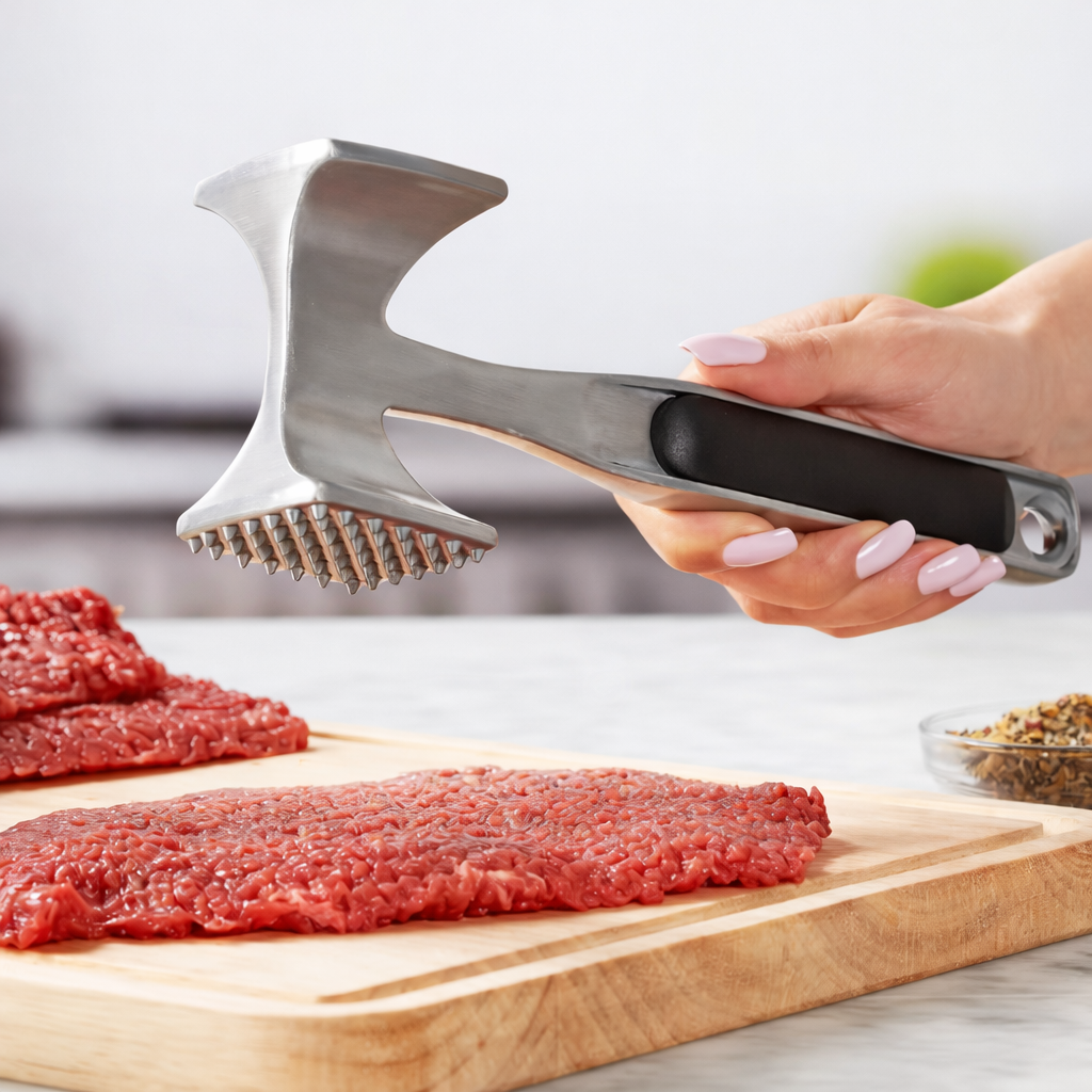 Meat Tenderizer Dual Sided Kitchen Mallet Cooking Prep