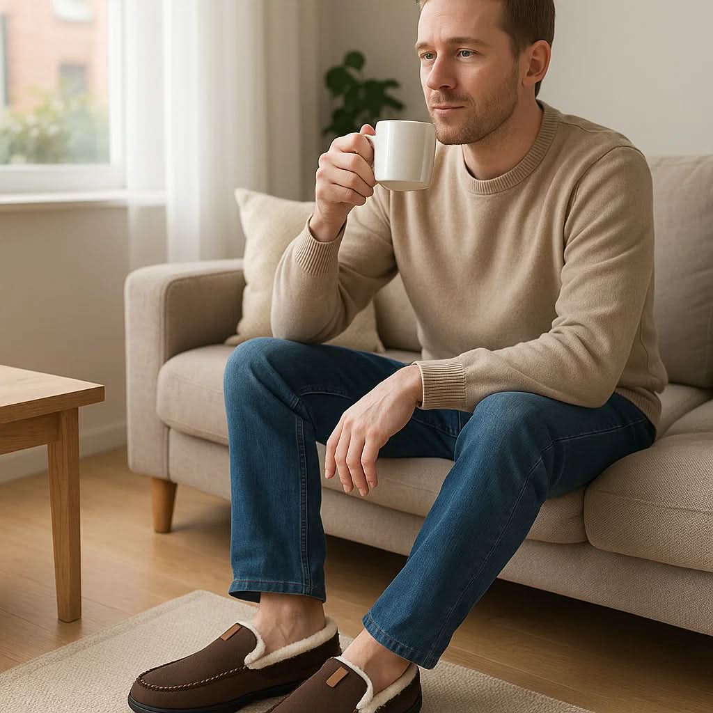 Men Slippers Indoor Loafer House Footwear
