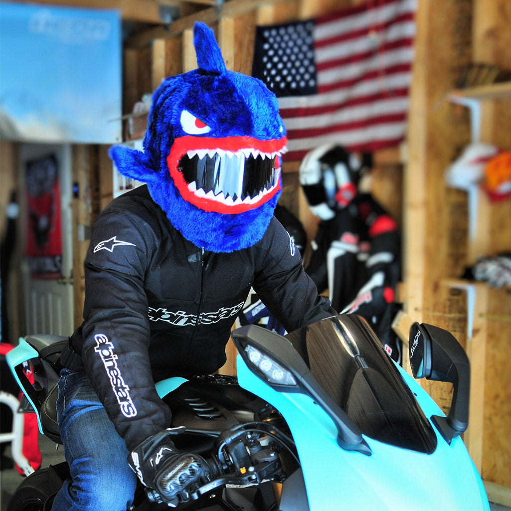 Motorcycle helmet cover - shark