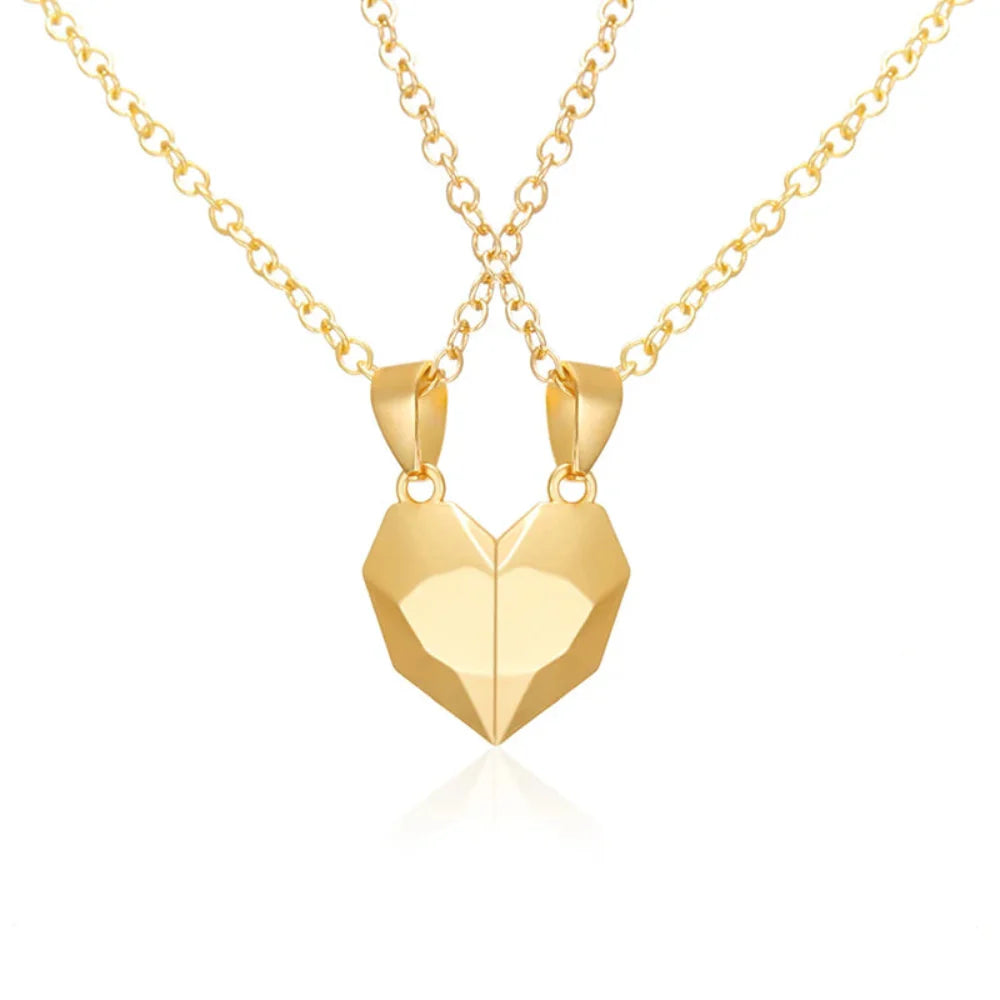 Necklace Magnetic Heart Couple Pendant Gift Set