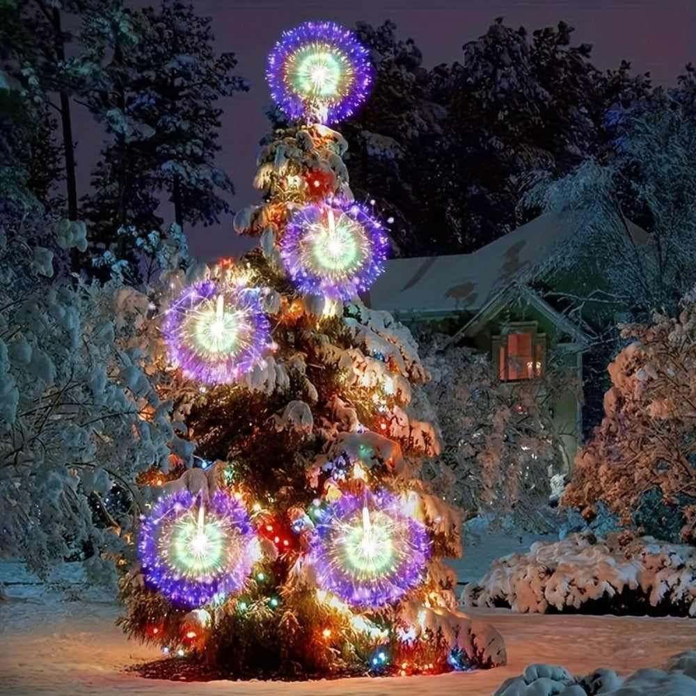 Outdoor Christmas Lights Firework LED Fairy Hanging Lights