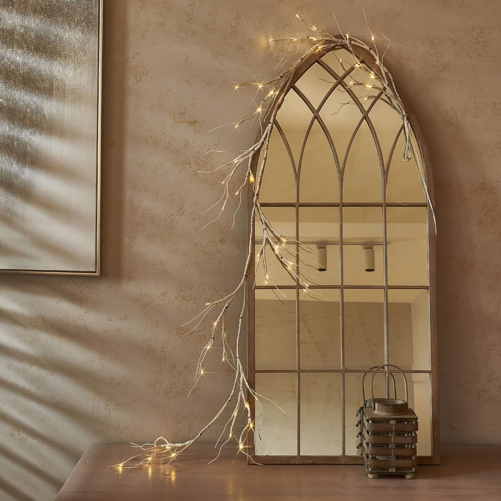 Outdoor Christmas Lights Warm White LED Branch Garland Decoration