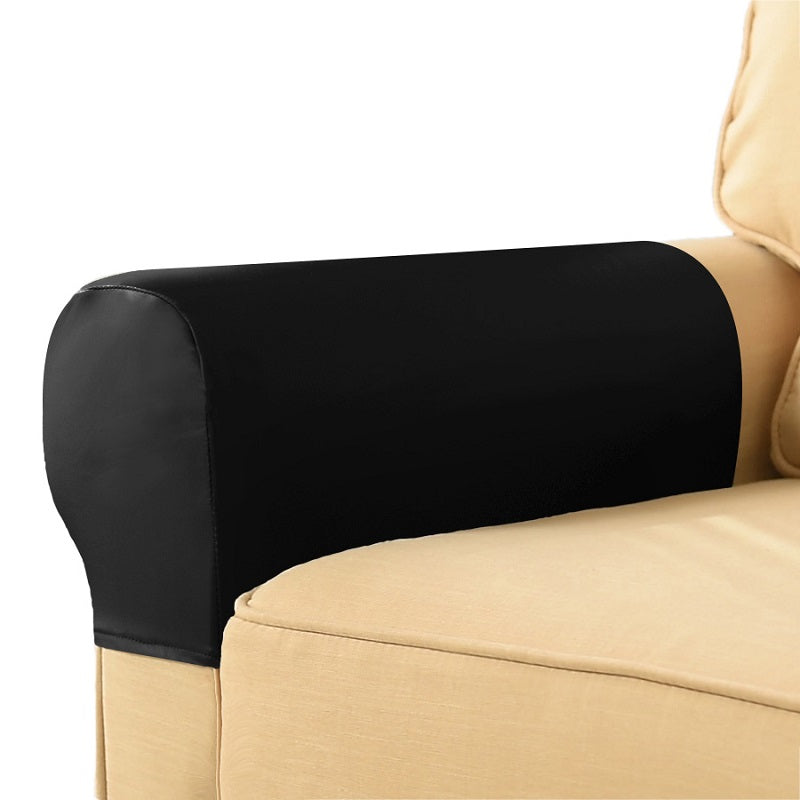 2Pcs PU Leather Sofa Armrest Cover