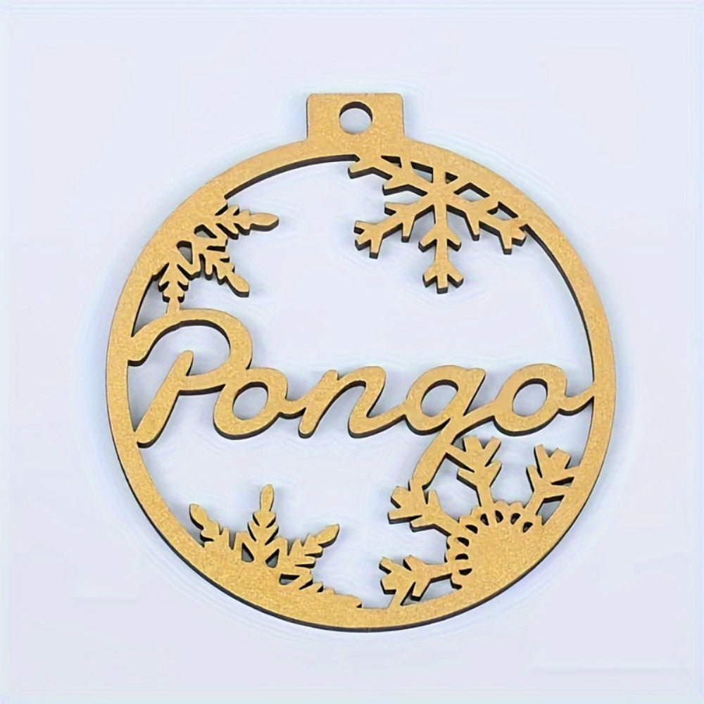 Personalized Christmas Ornaments  Wooden Name Decoration