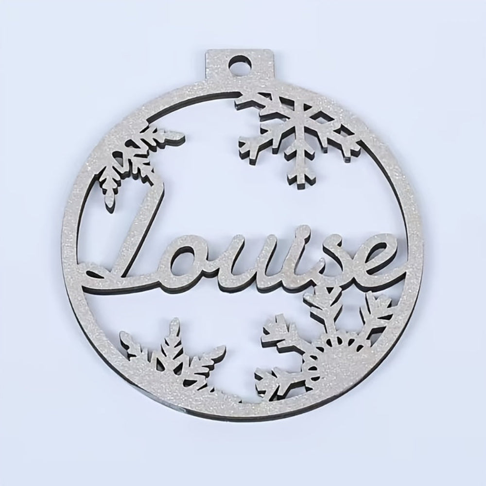 Personalized Christmas Ornaments  Wooden Name Decoration