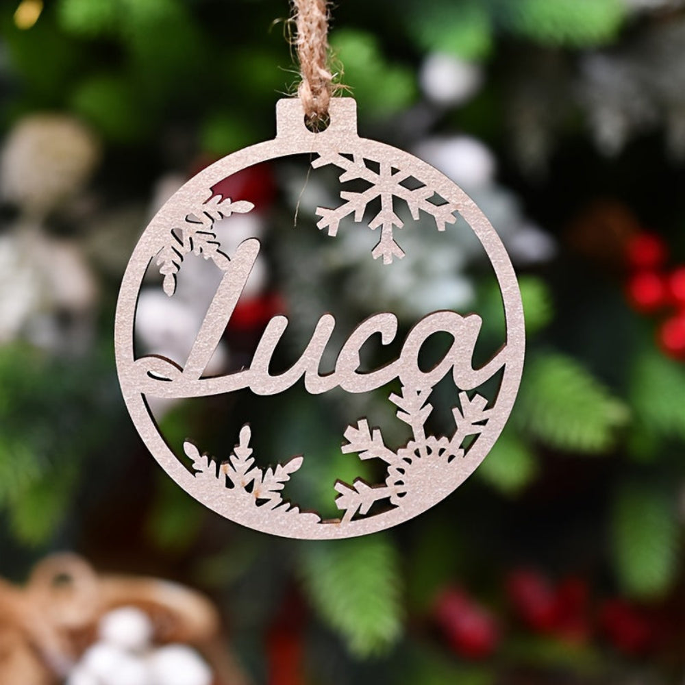 Personalized Christmas Ornaments  Wooden Name Decoration