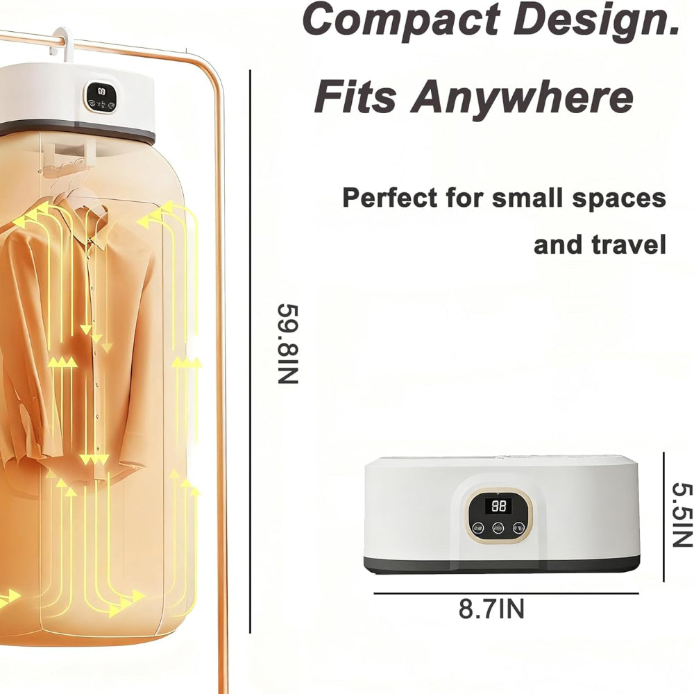 Portable Compact Clothes Dryer Electric Foldable Machine