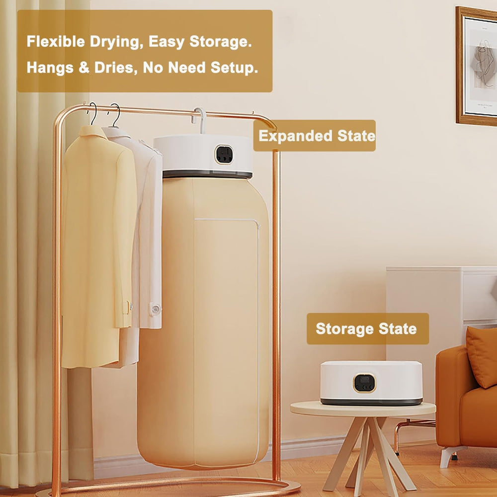 Portable Compact Clothes Dryer Electric Foldable Machine