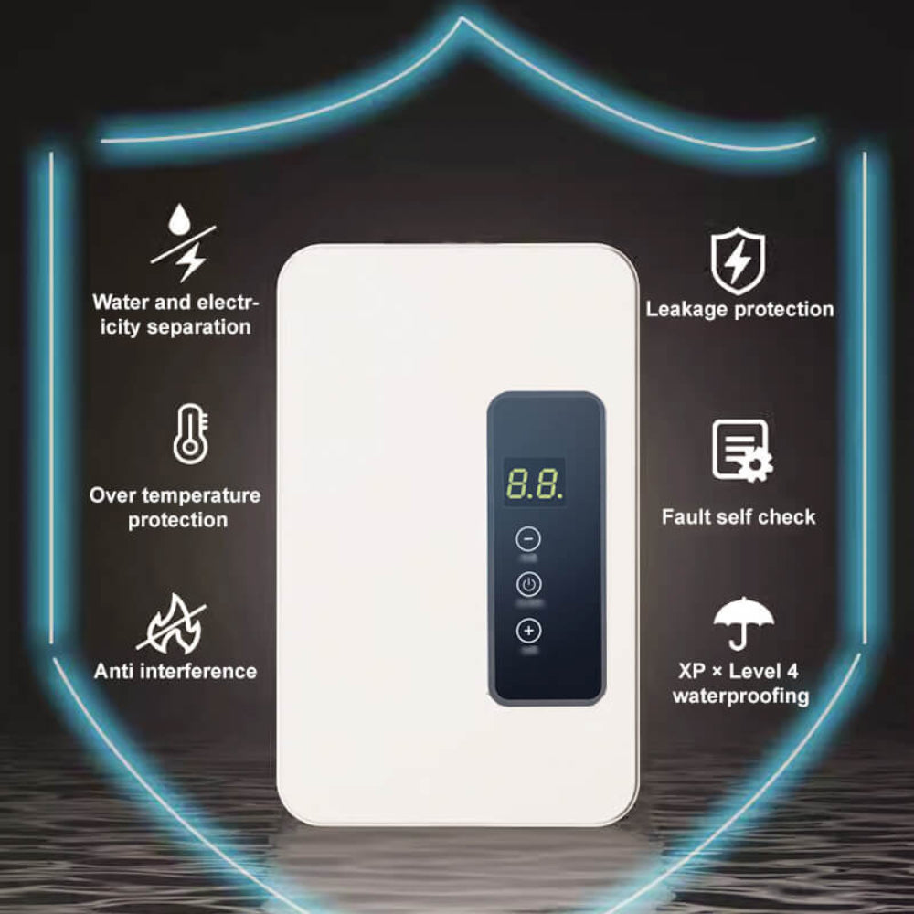 Portable Tankless Water Heater Bathroom Kitchen Sink Use