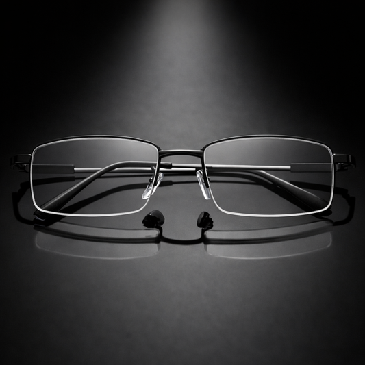 Reading Glasses Progressive Rimless Lightweight Vision Eyewear