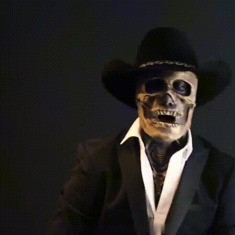 Skull Mask with Brain Detail