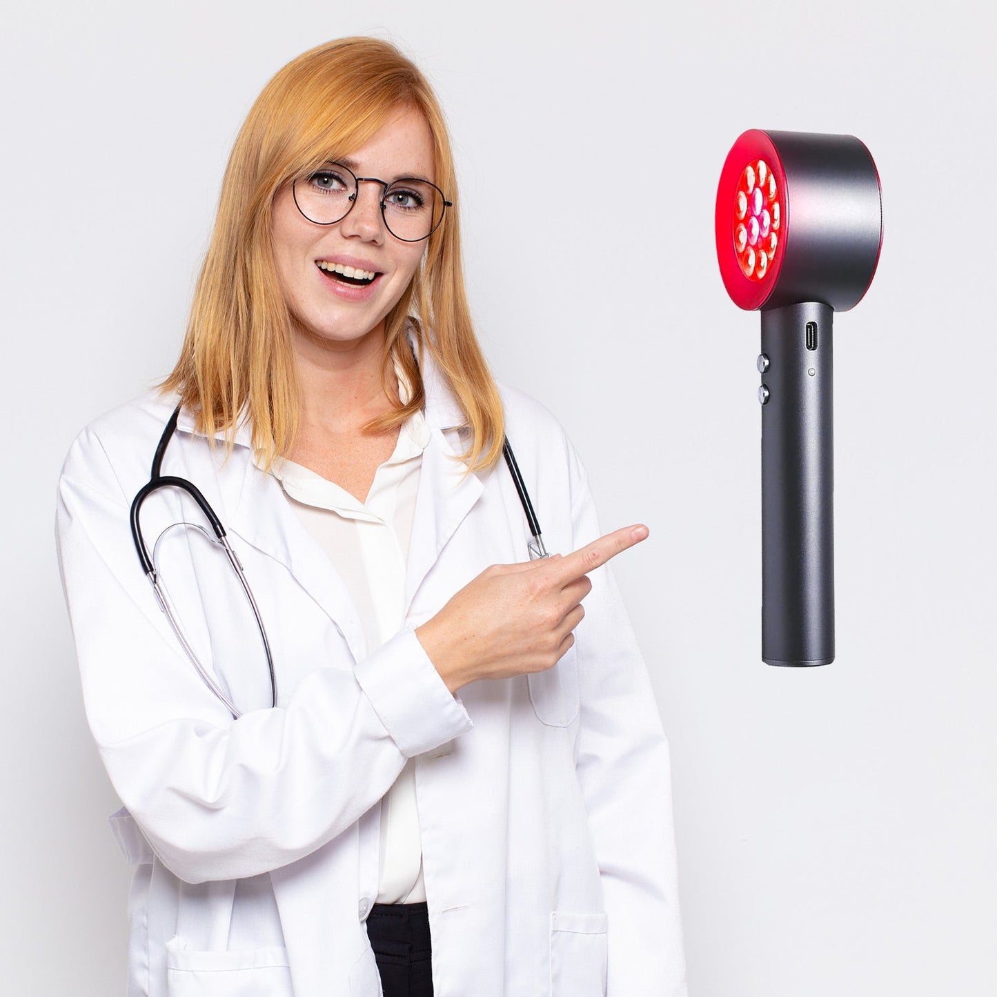 Avichic Red and Blue Light Therapy Handheld Device