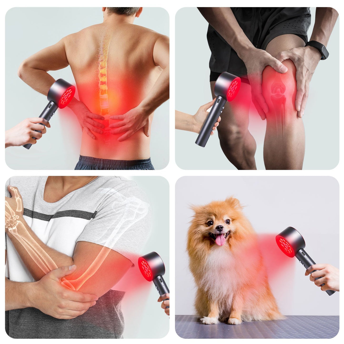 Avichic Red and Blue Light Therapy Handheld Device