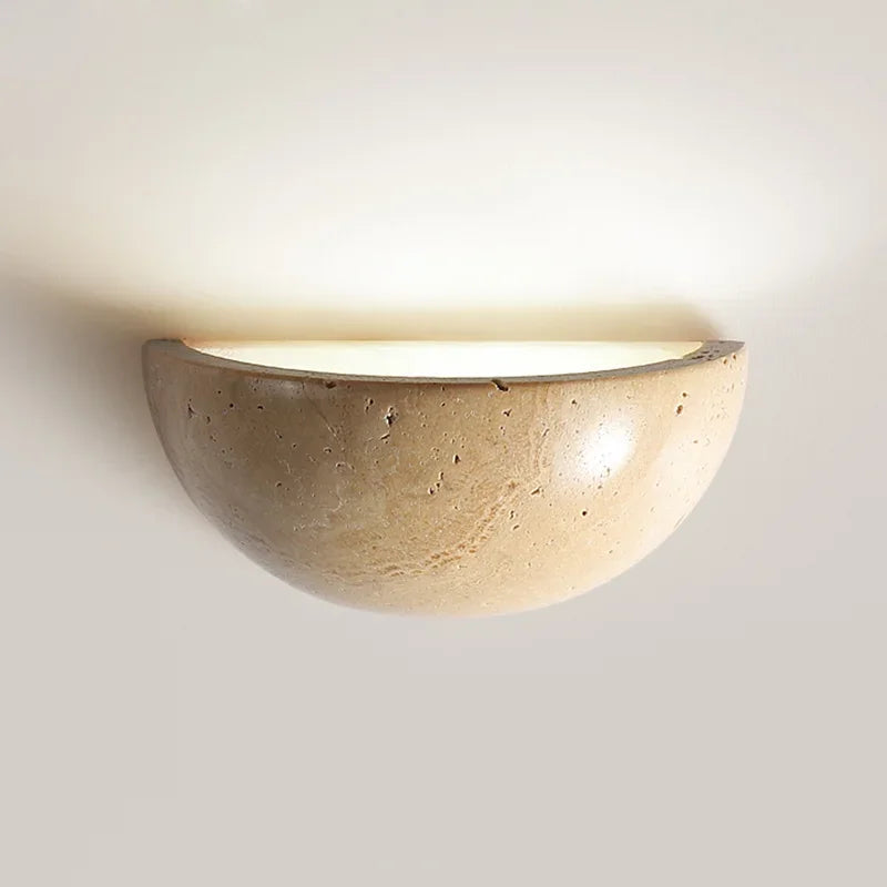 Luminous Haven – Stylish LED Stone Wall Light for Living Room and Bedroom Ambiance