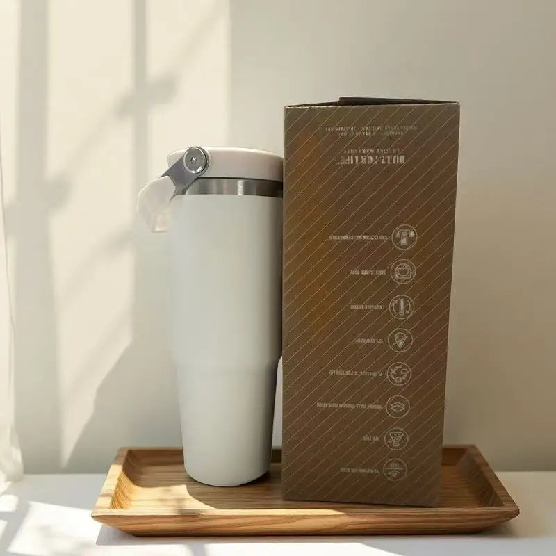30oz Stainless Steel Travel Tumbler – Vacuum Insulated, Leak-Proof, Durable Coffee Cup