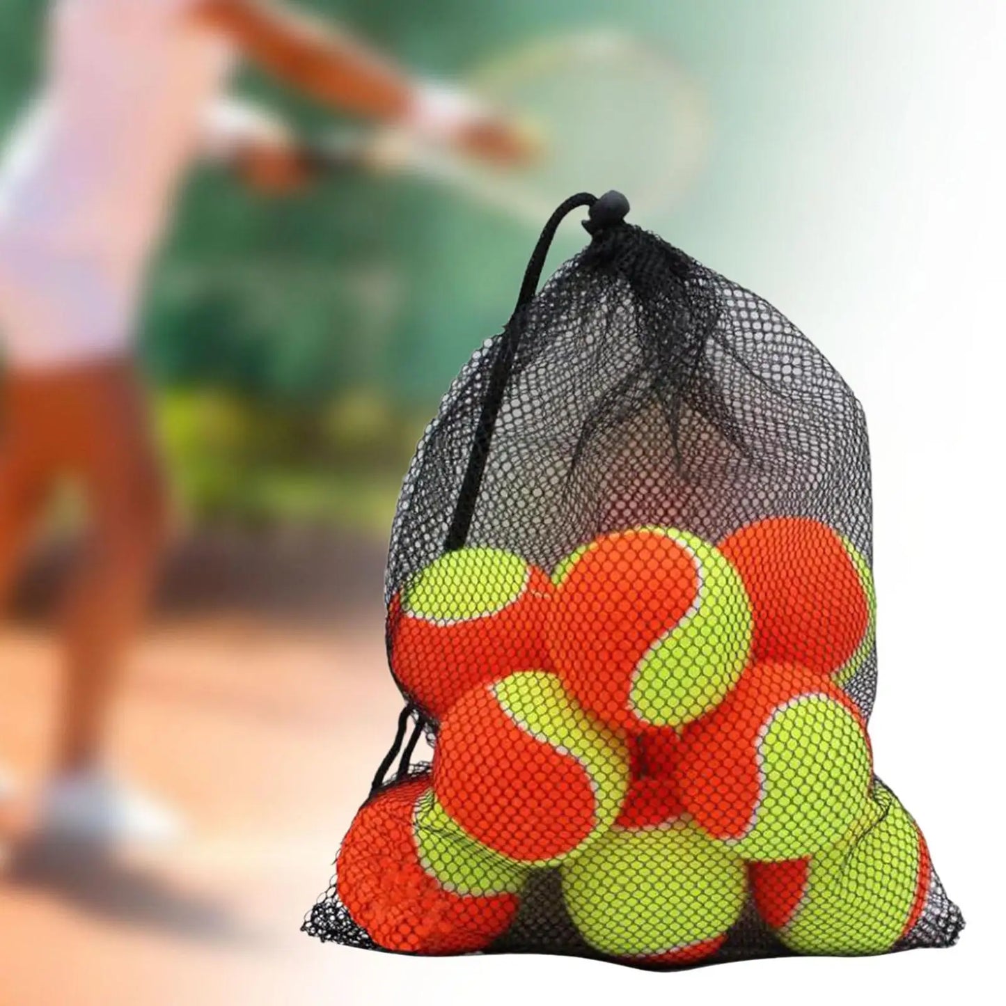 Avichic™ 12-Piece Professional Tennis Balls Set – Durable Training Balls with Drawstring Bag for Indoor & Outdoor Play