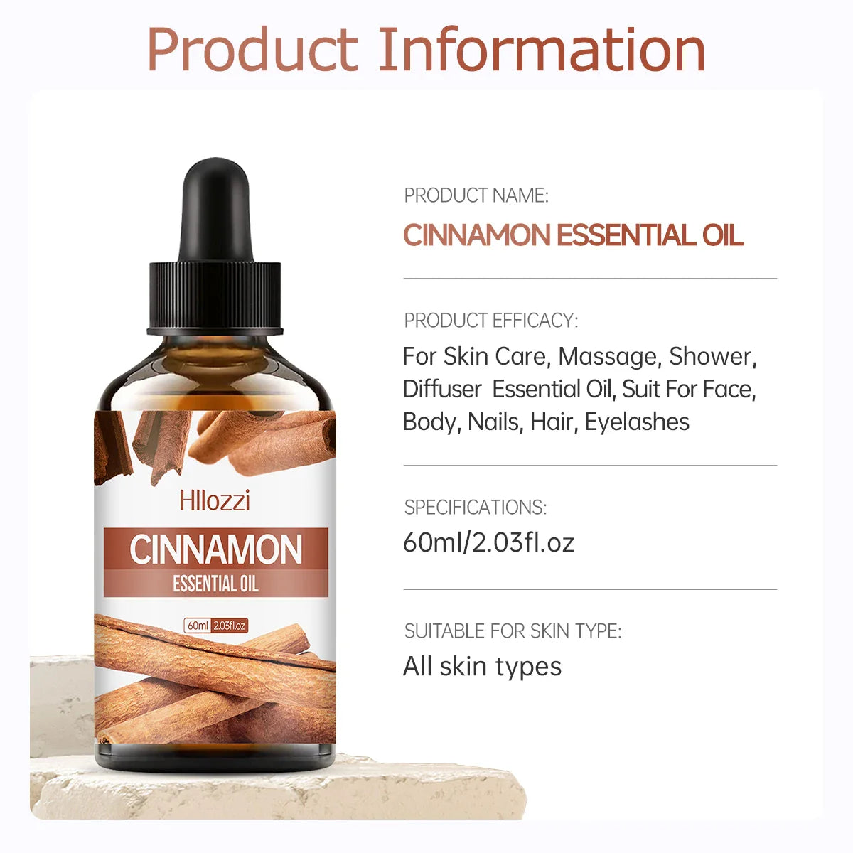 Avichic™ Cinnamon Essential Oil – 100% Pure Plant Oil for Aromatherapy, Diffusers, Humidifiers & Relaxation