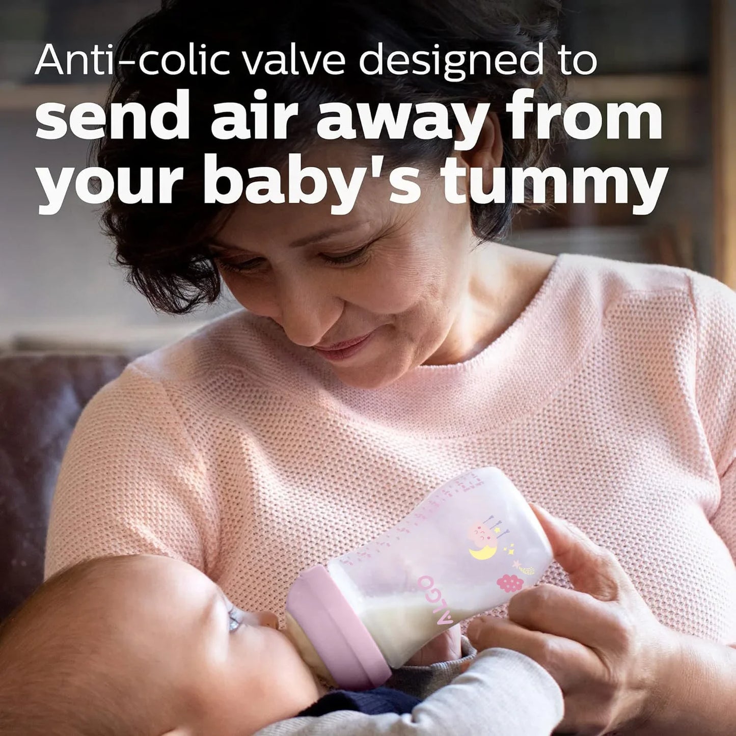 260ml Anti-Colic Baby Bottle – Curved Design, High Heat Resistance, Leakproof, BPA-Free, for 0–6 Months