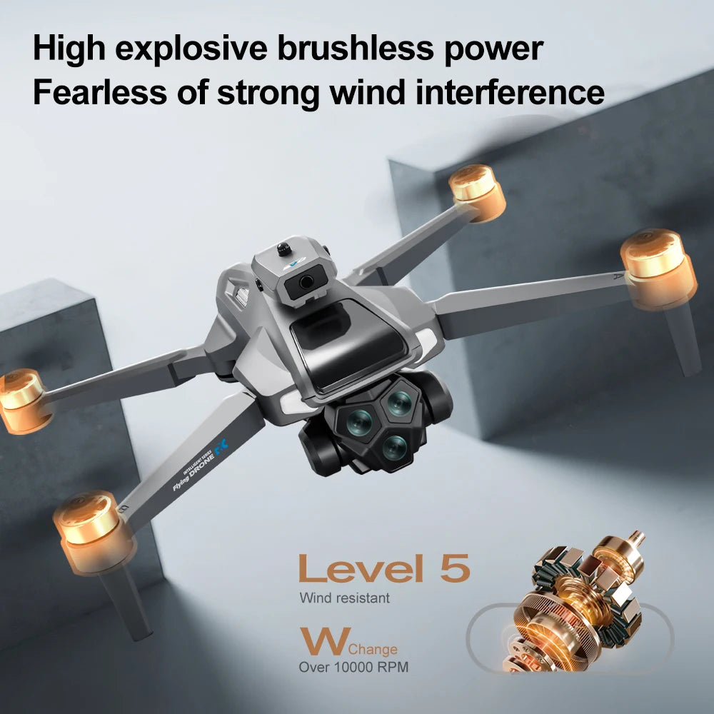 Foldable GPS Drone with 4K Dual Camera - Long Range Brushless Motor Quadcopter with Auto Return and Screen Remote Control