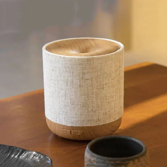 Ultrasonic Fabric Aroma Diffuser with Humidifier, Remote Control, and Color Light – 500ml Capacity