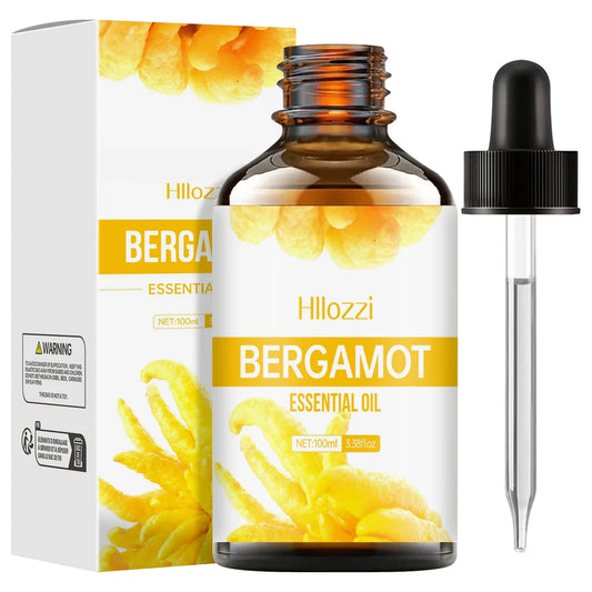 Avichic™ Bergamot Essential Oil – Premium Pure Oil for Hair Care, Skin, Aromatherapy Diffusers, Massage & Humidifiers