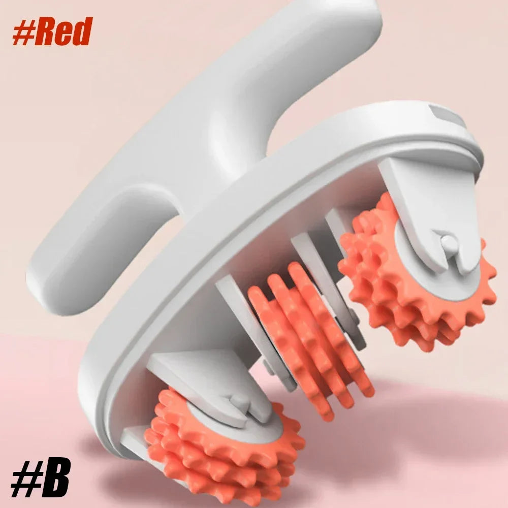 Deep Tissue Cellulite Massage Roller – Ergonomic Anti-Cellulite Body Massager for Legs, Arms & Back – Removable Handle