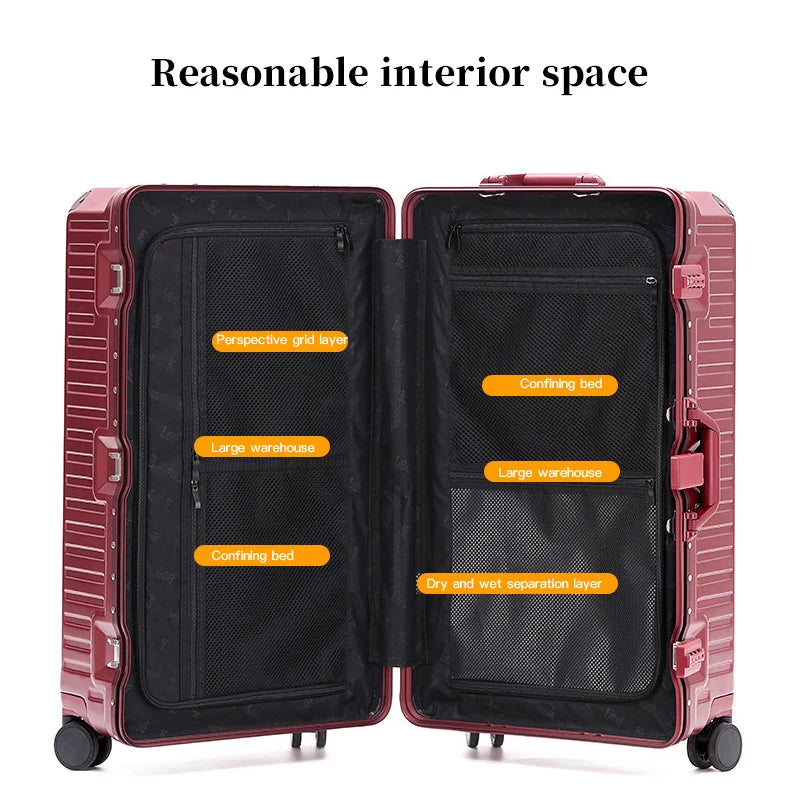 Wide Handle Hardshell Suitcase – Lisbon