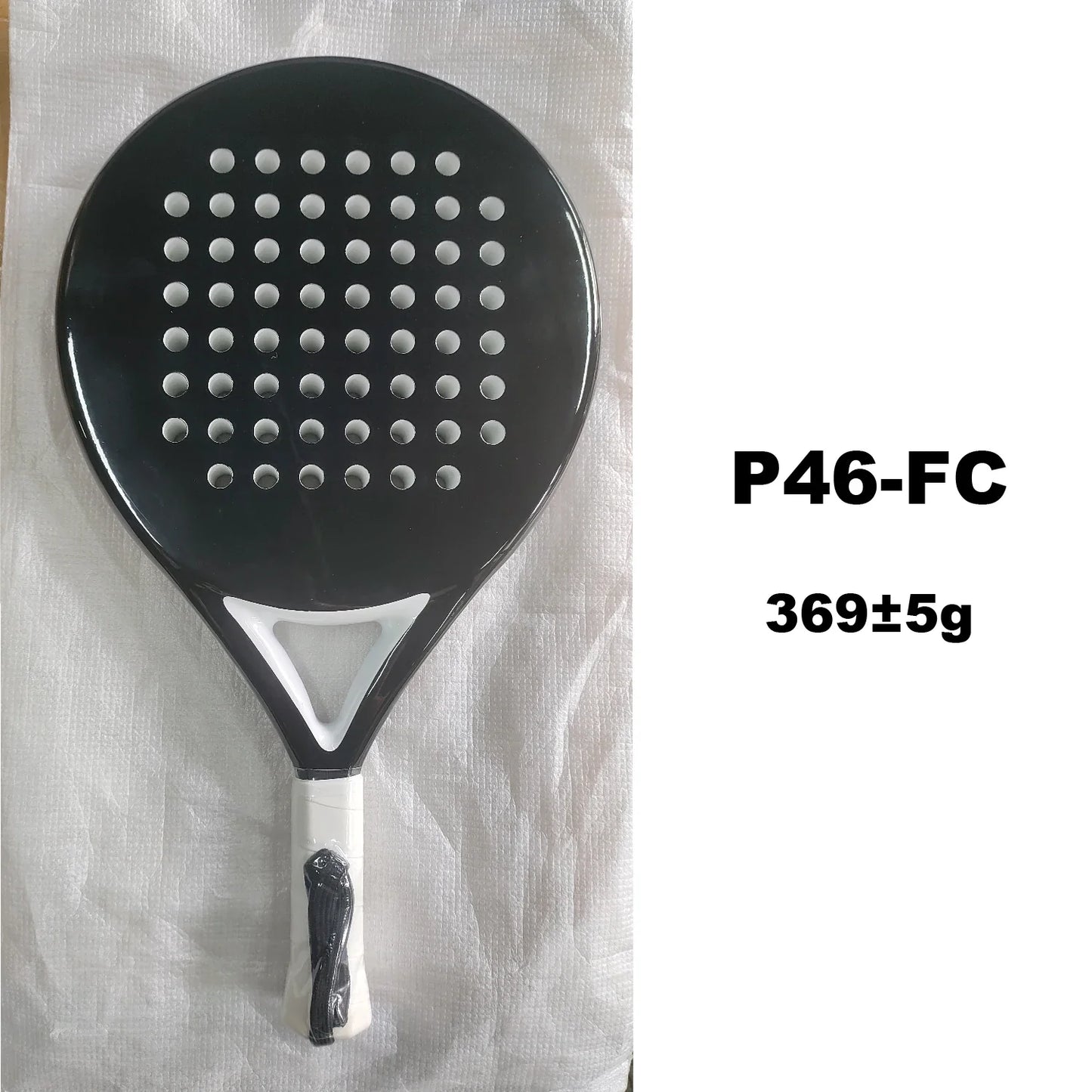 Full Carbon Padel Racket – Lightweight Frosted Surface Paddle Tennis Racquet for Beginners & All-Level Players