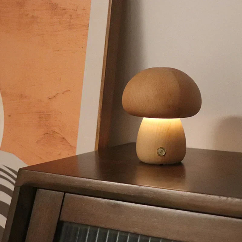 GlowMush Touch Lamp: Soft Light Decorative LED Table Lamp for Bedroom & Children's Room Ambience