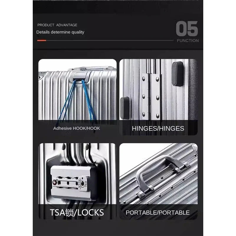 Aluminum Magnesium Hardshell Suitcase – Sarajevo