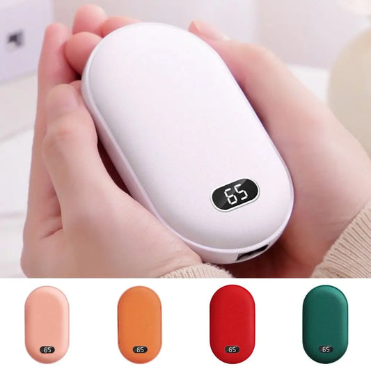 2-in-1 10000mAh Hand Warmer & Power Bank – Quick Heating, USB Rechargeable, Portable Winter Essential