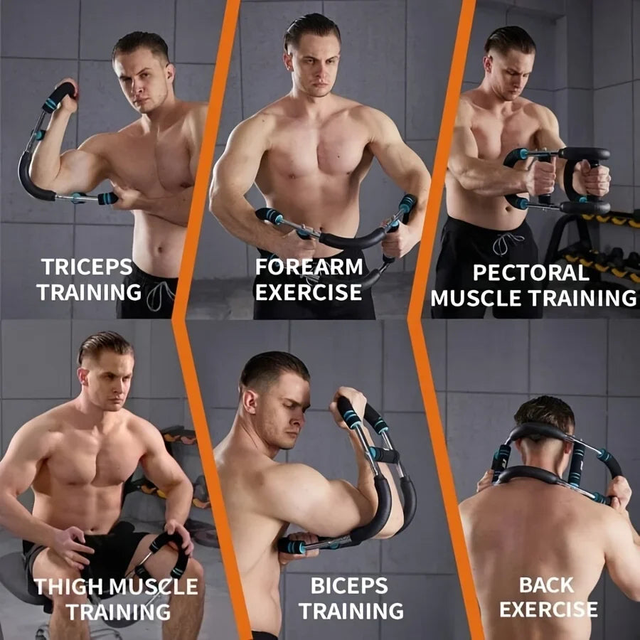 Verstelbare Twister Arm Exerciser Pols Krachttrainer Thuis Borst Expander Voor Schouder Arm en Borst Oefening