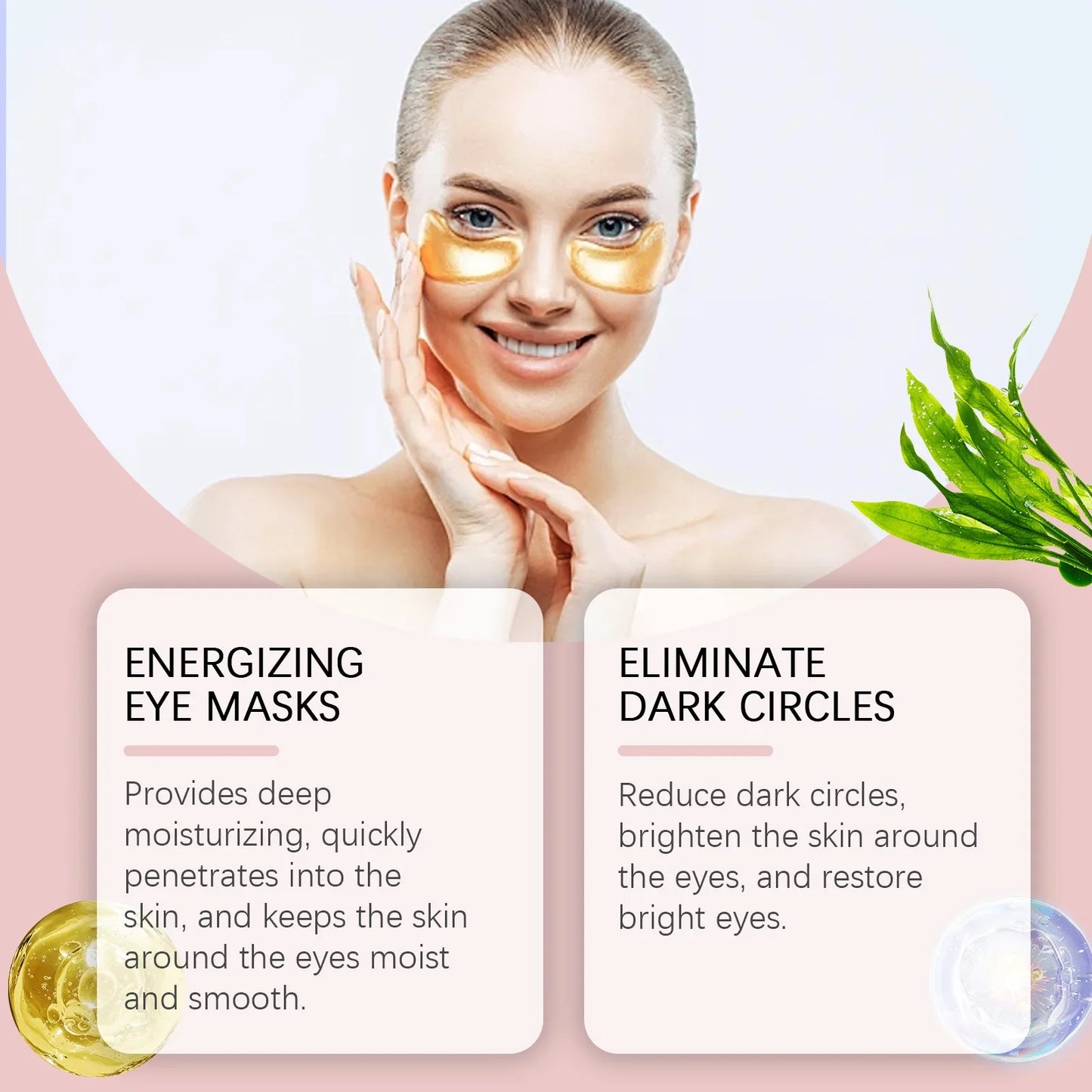 Crystal Eye Patches Anti Dark Circles Lifting Firming Eyes Bags Removal Fade Fine Lines Anti Wrinkle Aging Moisturizing Eye Mask