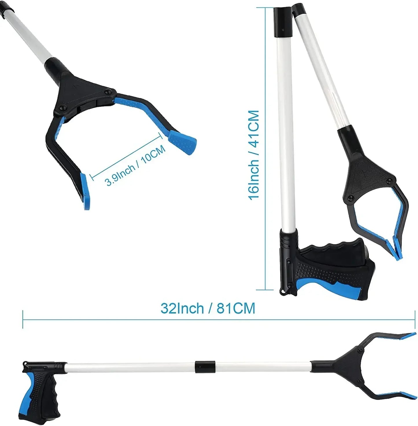 Foldable Litter Picker – Extendable Grabber Reacher Tool with Anti-Slip Grip for Trash, Elderly Assistance, Home & Outdoor Use