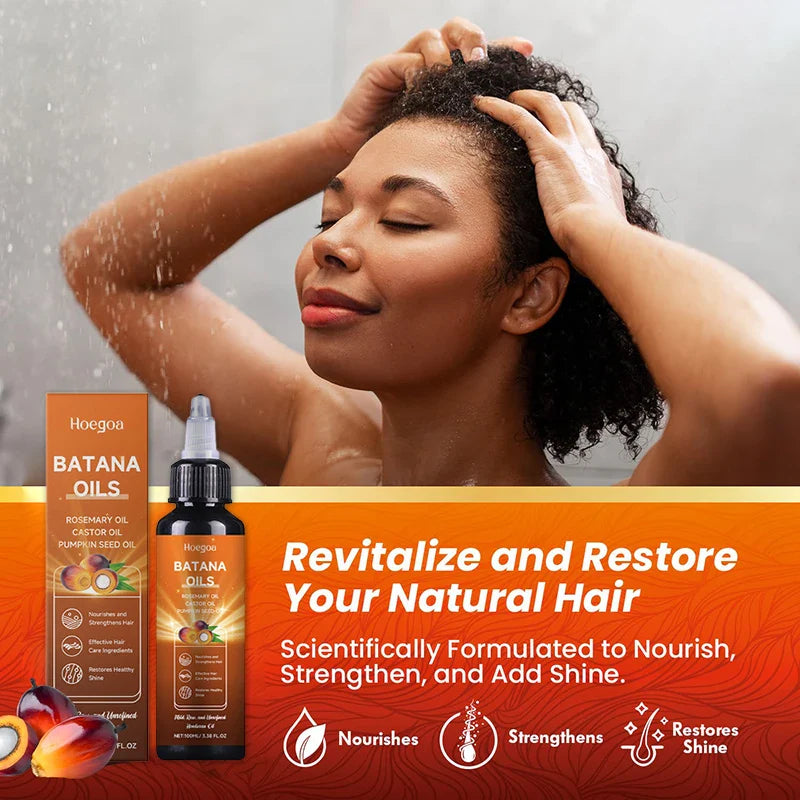 All-in-One Liquid Batana Hair Oil – 100% Pure Honduran Oil for Hair Growth, Frizz Control & Scalp Nourishment (5oz)