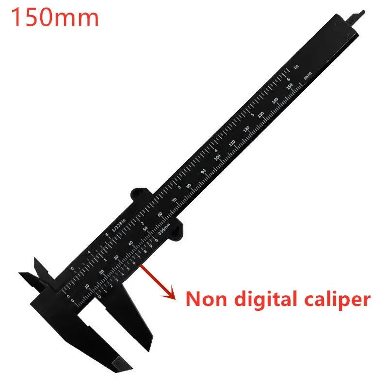 Electronic Digital Caliper – 100mm/150mm Carbon Fiber Vernier Gauge with LCD Display for Precision Measuring