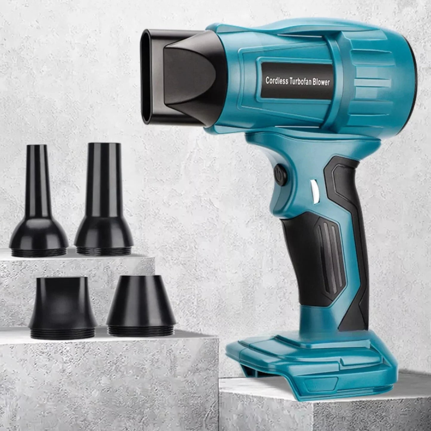 Cordless Mini Turbo Jet Blower – Compatible with Ryobi, Makita, Dewalt, Milwaukee & Bosch 18V/20V Batteries – 96,000RPM, Compact & Powerful Air Duster (Battery Not Included)