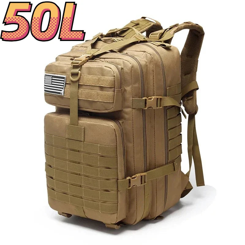 Waterproof Trekking Backpack for Outdoor Tactical Sports ,Camping .Hiking - Sturdy Rucksacks with Large Capacity