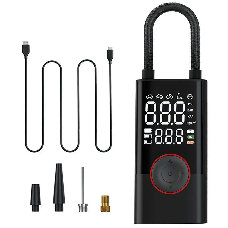 Avichic™ 150PSI Cordless Tire Inflator – 4000mAh Portable Air Compressor with LCD Display, Auto Shut-Off, USB-C, Emergency Light