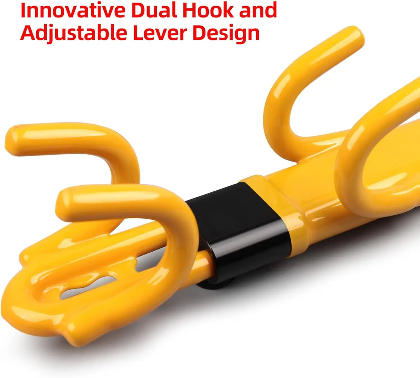 Avichic™ Heavy-Duty Steering Wheel Lock – Anti-Theft Car Security Device with Adjustable Lock & 2 Keys – Universal Fit