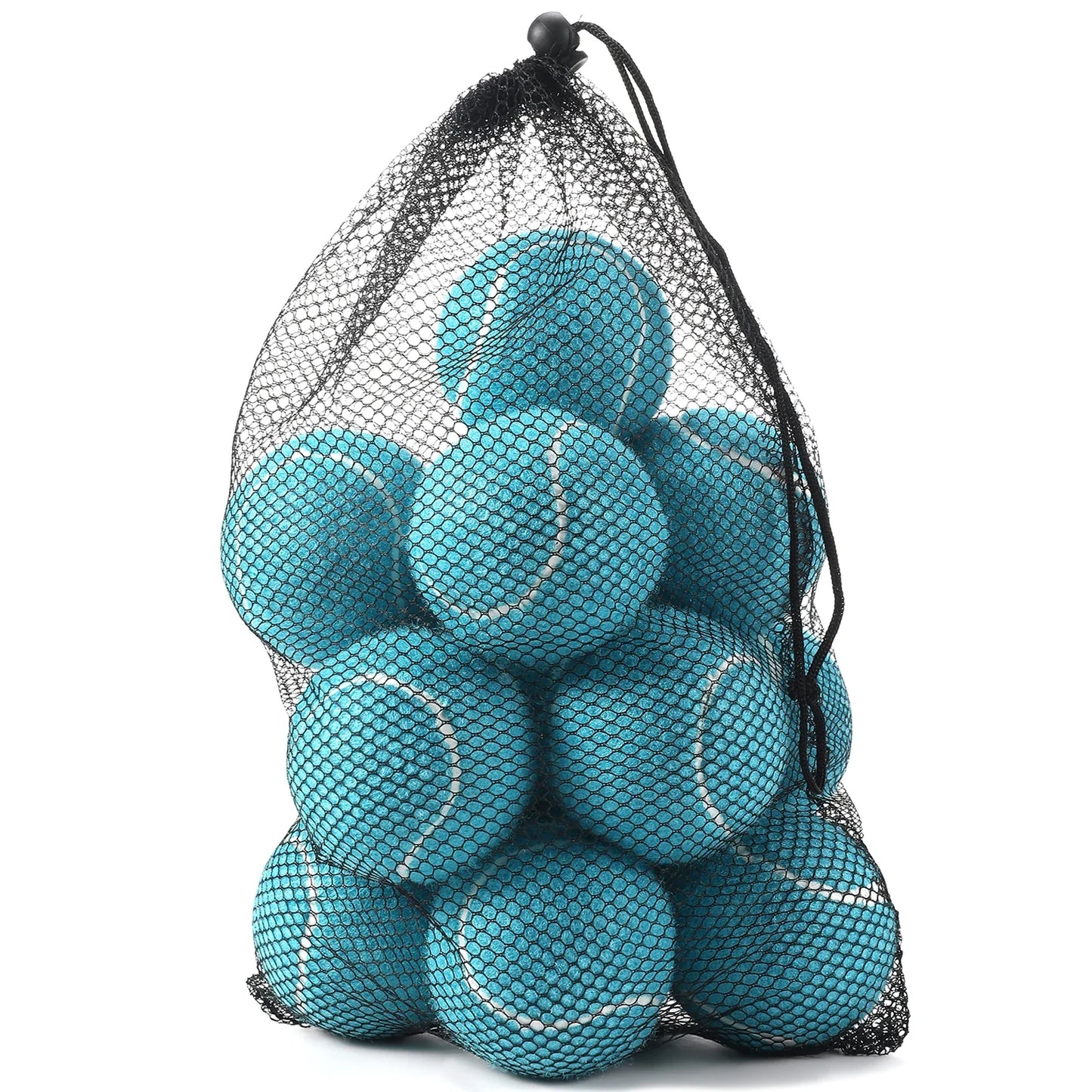 Avichic™ 12-Piece Tennis Balls Set – High-Elasticity Practice Balls with Mesh Carry Bag for Sports & Outdoor Play